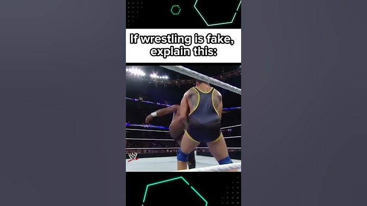 If wrestling is fake explain this