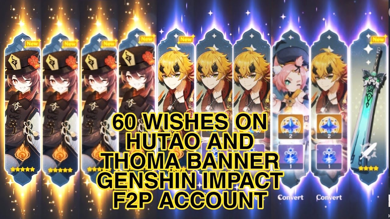 60 Wishes on Hutao Rerun Banner Genshin Impact