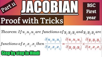 #jacobian #bscmath #calculus #theabhijeetacademy Jacobian of function of function #11 B.sc Maths