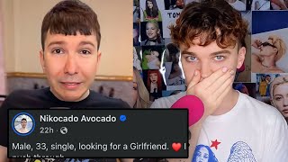 Nikocado Avocado is BEGGING for a GIRLFRIEND Online
