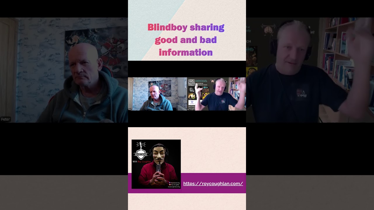 Blindboy sharing good and bad information