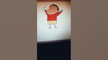 python turtle ✍️Draw Shinchan Character in Python #art #coding #shorts #viral