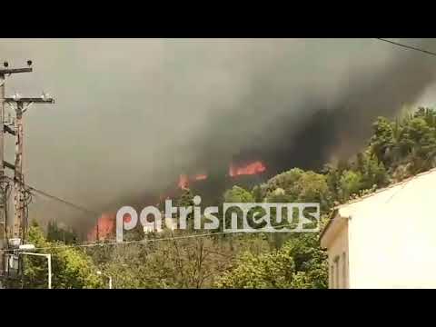 Ηλεία: Μεγάλη φωτιά στην Ηράκλεια