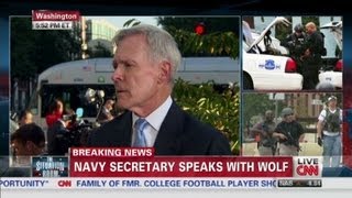 Navy Yard Shooting: Navy Secretary Ray Mabus speaks with Wolf