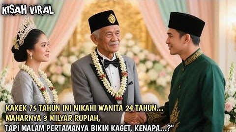 VIRAL !!! Kakek 75 Tahun Nikahi Gadis 24 Tahun Dengan Mahar 3 Miliyar , Tapi Ini Yang Terjadi...