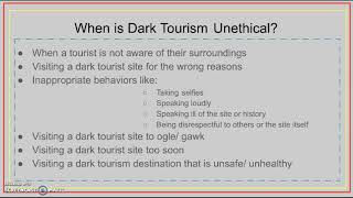 Ethics of Dark Tourism