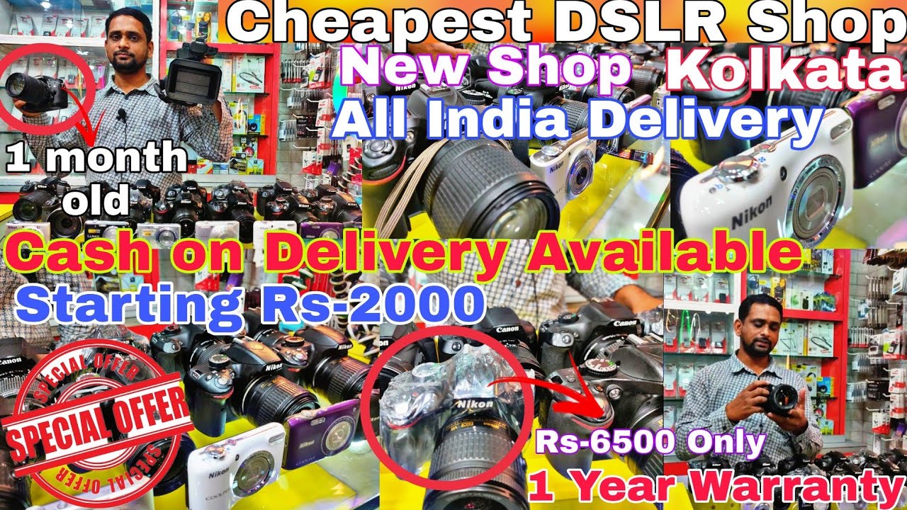 DSLR cameras at the Cheapest price in metro galli Kolkata Secondhand