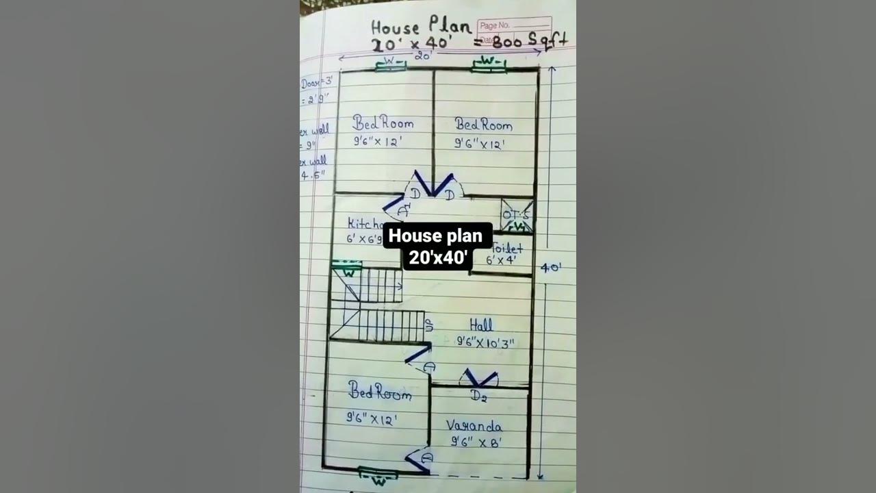 house-plan-20-x40-800sqft-house-plan-3bedroom-house-plan-youtube