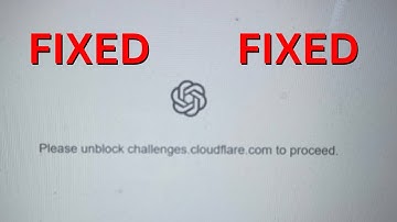 FIXED: Please unblock challenges.cloudflare.com to proceed - CHATGPT