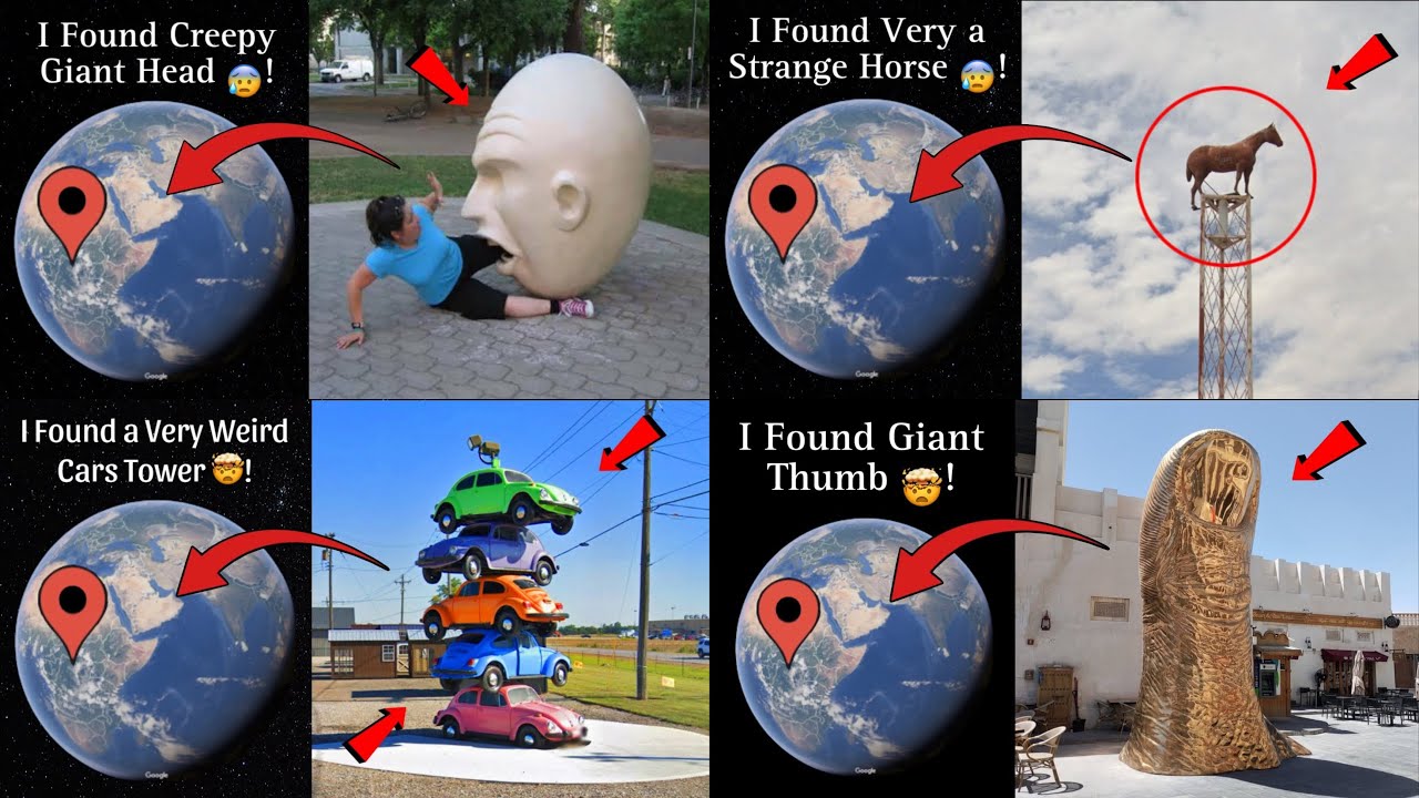 🔥Top 4 Viral Most Unusual Videos in Google earth & Google maps 🌎!