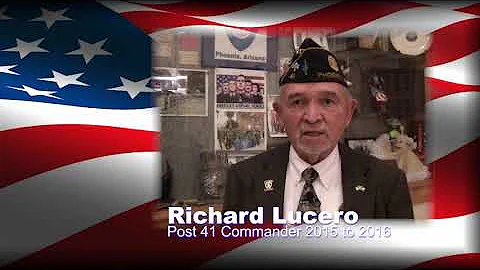 Richard Lucero, Tracing the History of Post 41