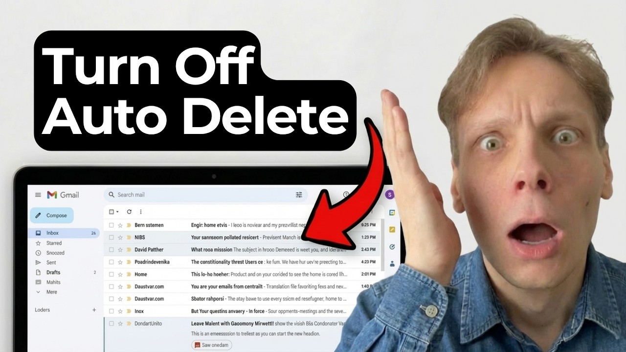 How To Turn Off Auto Delete Activity in Gmail [2026 Guide] - YouTube