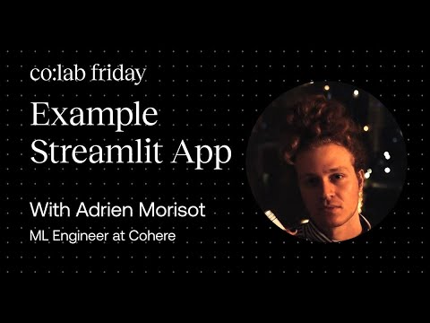 Building Cohere API Demo App With Streamlit | Adrien Morisot