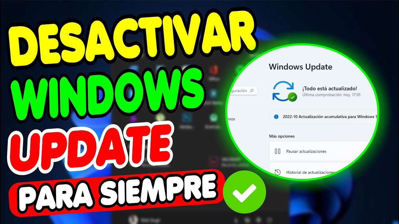 DESACTIVA Actualizaciones AUTOMÁTICAS de WINDOWS Para Siempre Tú PC