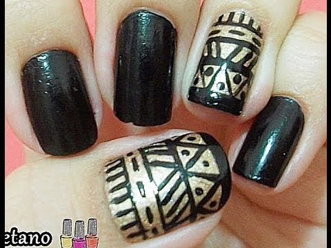 Unhas Decoradas - Unha Tribal