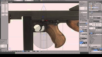 Thompson "Tommy" Gun [Timelapse] [Low Poly Modelling]