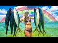 Secret TREASURE You Probably thought was a TRASH FISH! Rainbow Runner Catch & Cook