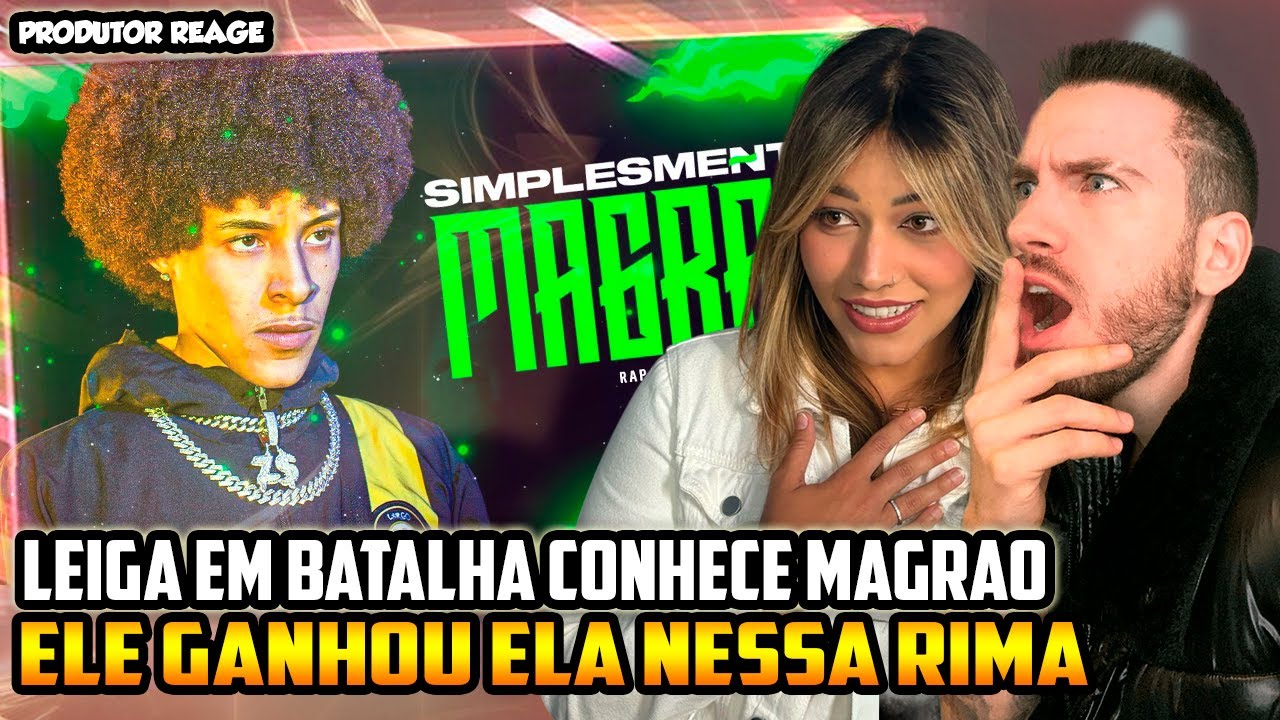 (NESSA RIMA ELE GANHOU ELA!!) LEIGA REAGE 15 MINUTOS de SIMPLESMENTE MAGRÃO!🔥 (REACT)