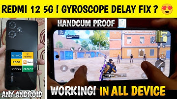 REDMI 12 5G GYRO DELAY PROBLEM FIX ⁉️ | HOW TO FIX GYRO DELAY IN ANDROID DEVICE | 🔥