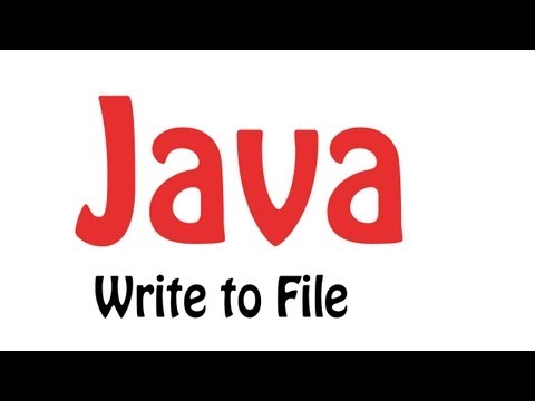 Java Programming Tutorial: 3.3 - Write to File
