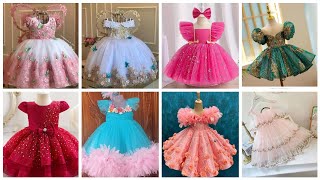 1 Year Old Baby Girl Birthday Frocks Fashion And Decor With Tyyabaسالگرہ پہلی خوبصورت فراکس