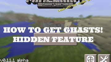 [iOS] Minecraft Pocket Edition: HOW TO GET GHASTS! HIDDEN FEATURE! [Jailbreak]