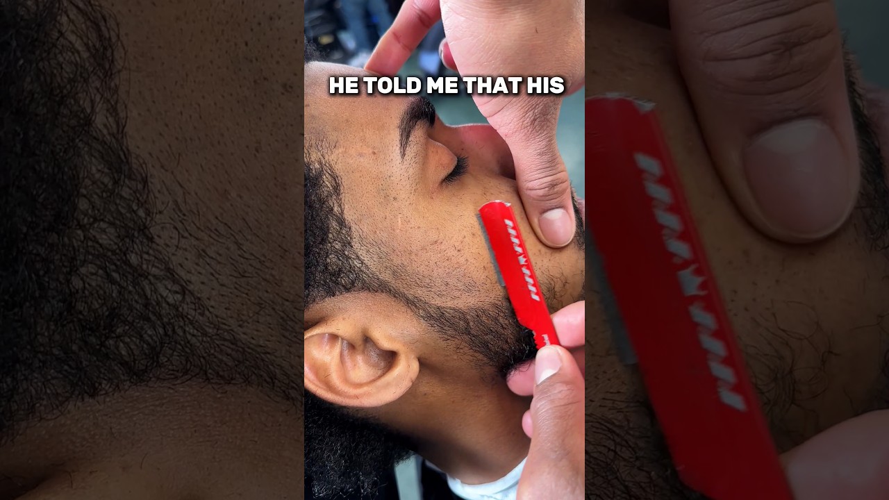 I gave him the crispiest lineups! #barber #haircut #barbershop