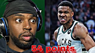 Giannis Antetokounmpo Goes Off for 54 Points vs the Indiana Pacers *THIS WAS INSANE*