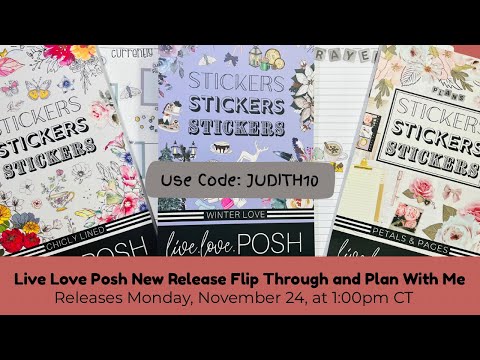 Live Love Posh New Sticker Books Release and the Thankful Sale| Monday, Nov 24, at 1:00pm CT