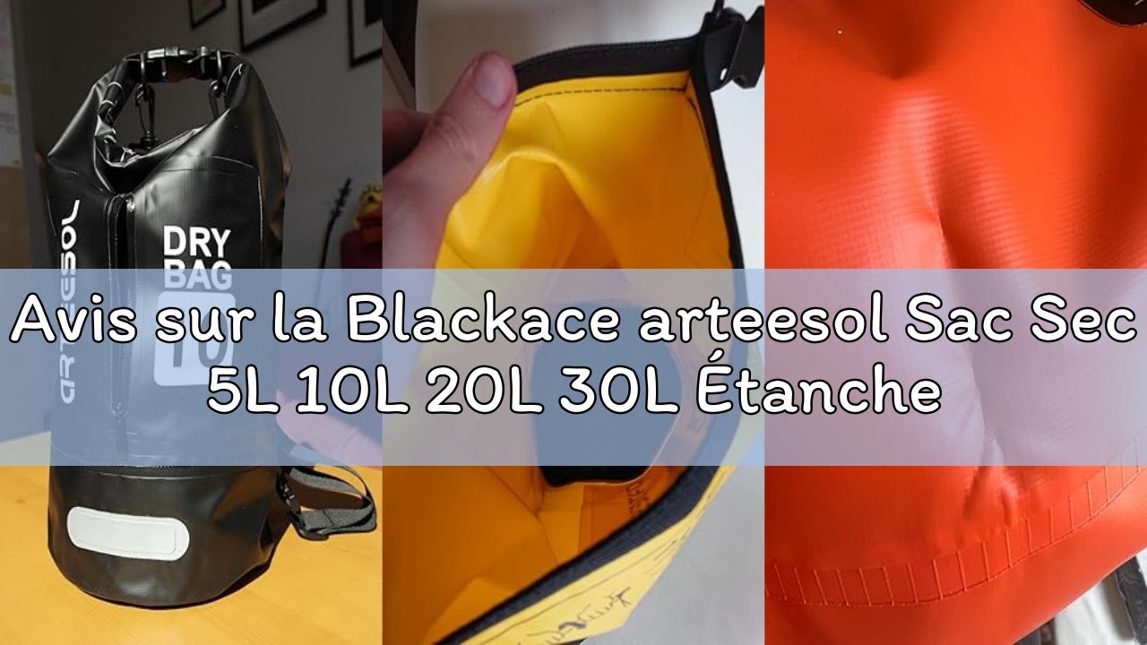Dropstitch Kayaks Blackace Arteesol Y Bag Sac à Dos étanche Avec Double Bandoulière 5L/10L/20L/56L - Sac à Dos Sac Waterproof