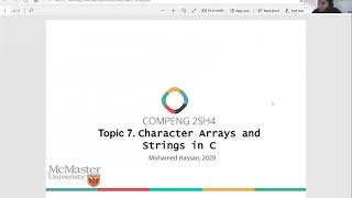 lecture 10: Strings and Arrays of Characters in C