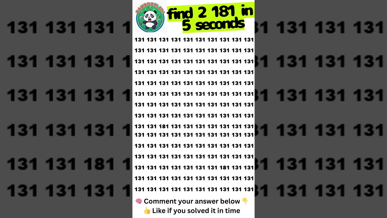 Can your brain handle the speed? 🐼💨 