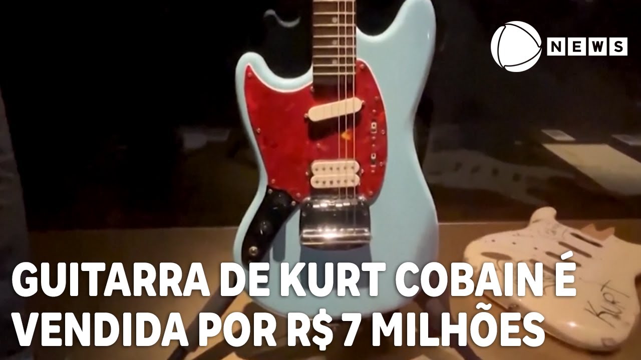 Guitarra de Kurt Cobain é vendida por R$ 7 milhões