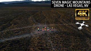 Seven Magic Mountains Las Vegas Drone Aerial Footage - Las Vegas Part 107 Commercial Drone Pilot