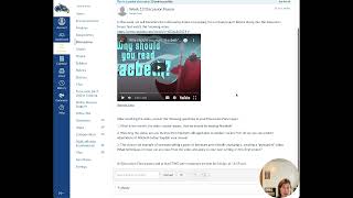 ENG 122 [FALL 2021]: Week 13 Module Lecture Video!