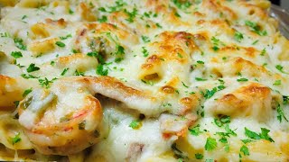 Baked Pasta Recipes | Italian Cuisine | Baked Shrimp Pasta image