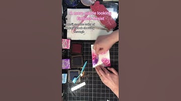 How to create an Emboss resist background with a more subtle look #cardmaking #shorts