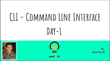 CLI - Command Line Interface Basic Tutorial (part-1)
