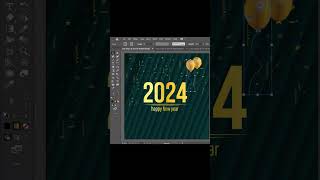 happy new year😍😍🎈✨ card/background  in adobe illustrator# #illustrator#card#