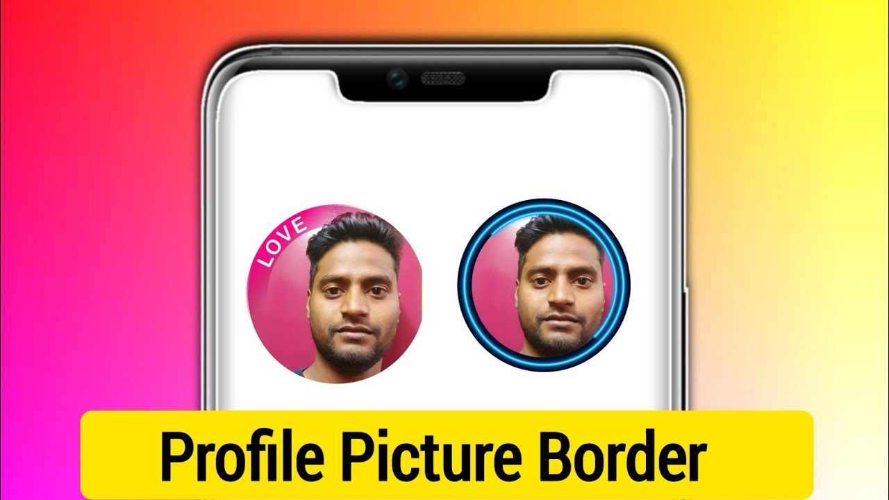 How To Make Instagram Profile Photo Border | How To Add Border On Whatsaap Profile Photo 