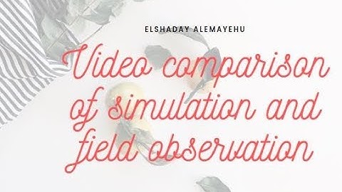 simulation vs actual video comparison of calibrated model in VISSIM