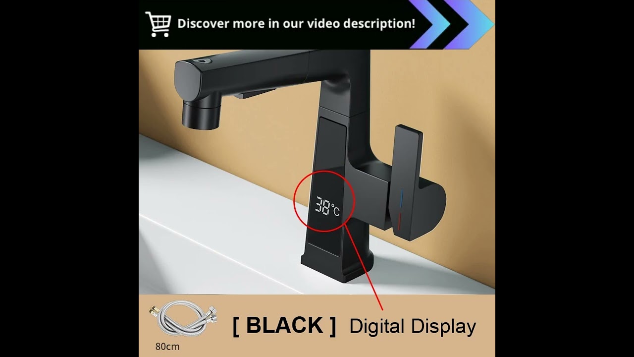 Unveiled: The Revolutionary 360° Faucet with Digital Display and Temperature Control