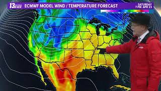 6 pm Weather Forecast - Tuesday, April 19, 2022