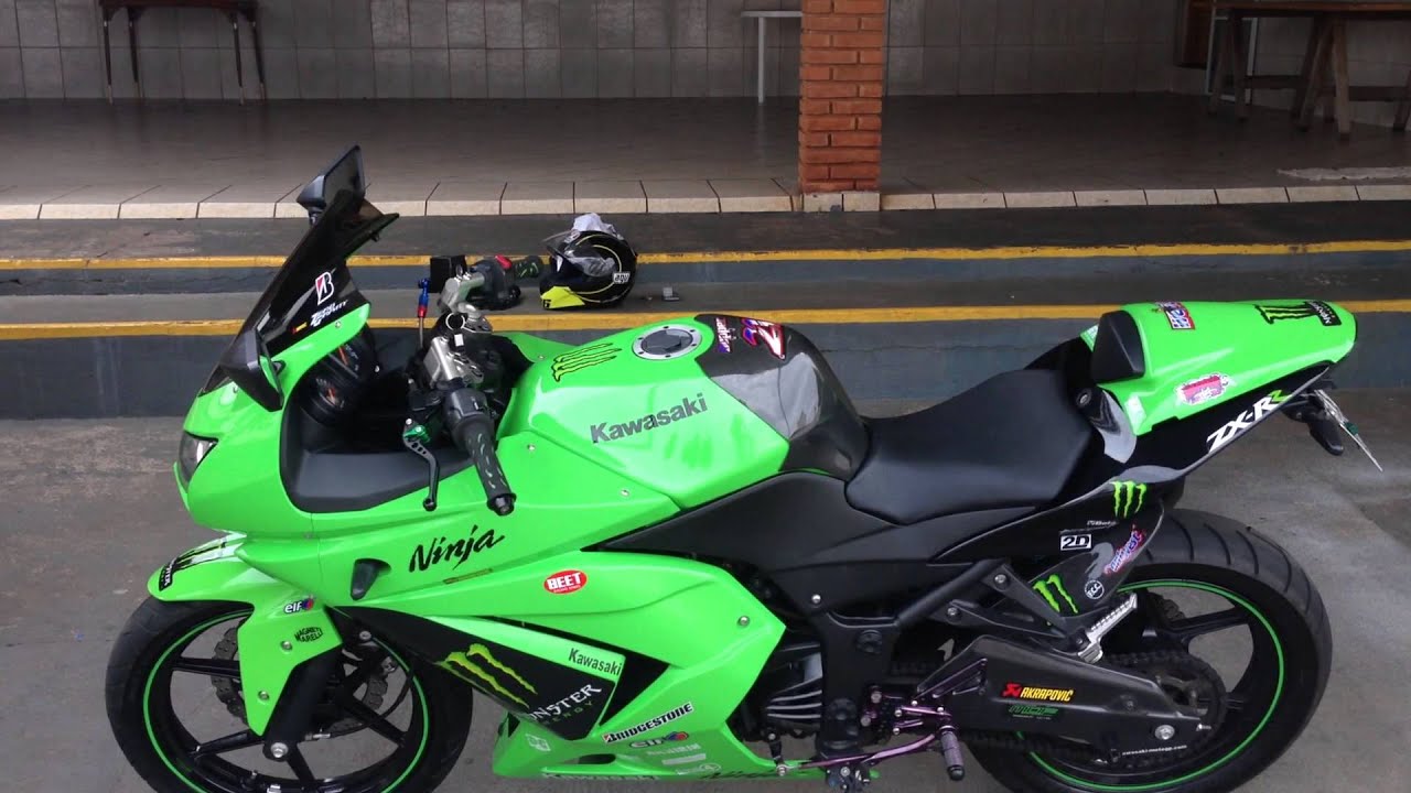 Kawasaki ninja 250R - akrapovic slip on -  acessorios