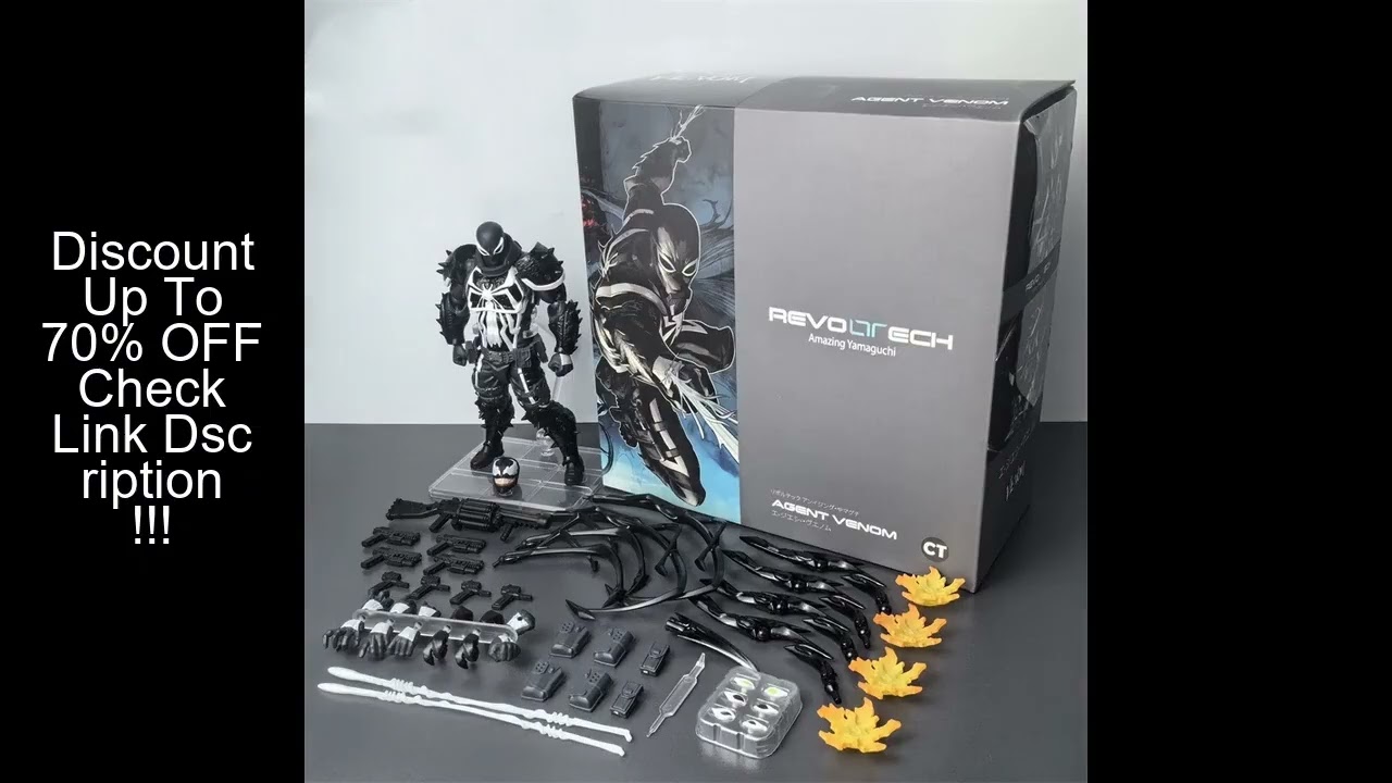 2024 Agent Venom Action Figure CT Version Kaiyodo Anime Figurine Marvel PVC Movable Collection Eugen