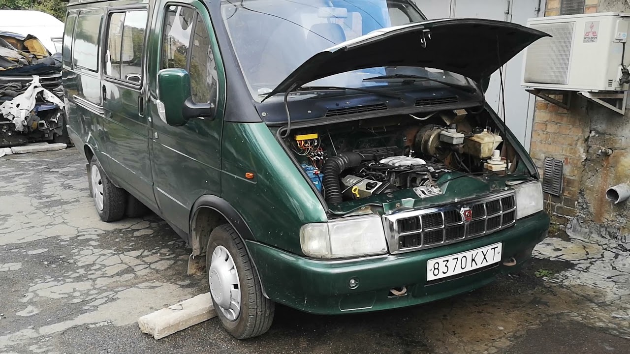 Audi 2.6 V6 ABC engine in GAZ 3302. Двигатель Ауди 2.6 ABC в Газели ГАЗ 3302.