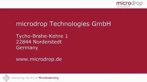 Droplet formation process with Autodrop pipette AD-K-901