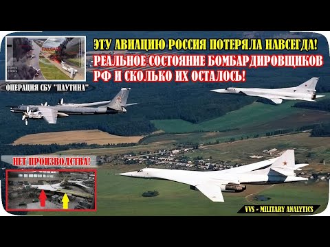 Эту авиацию Россия потеряла навсегда! Реальное состояние бомбардировщиков РФ и сколько их осталось?