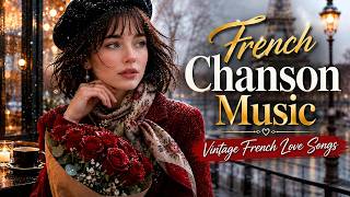 French Chanson Music 🎶 1960s French Love Songs & Old Paris Café Ambience "Le Dernier Banc Du Jardin"