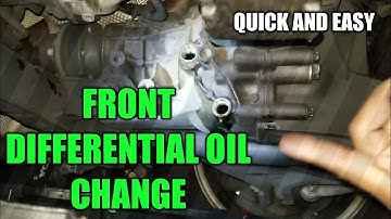 Mercedes Front Differential Oil Change DIY
